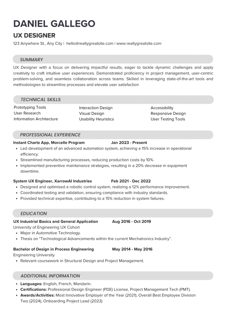 Resume Guide 05