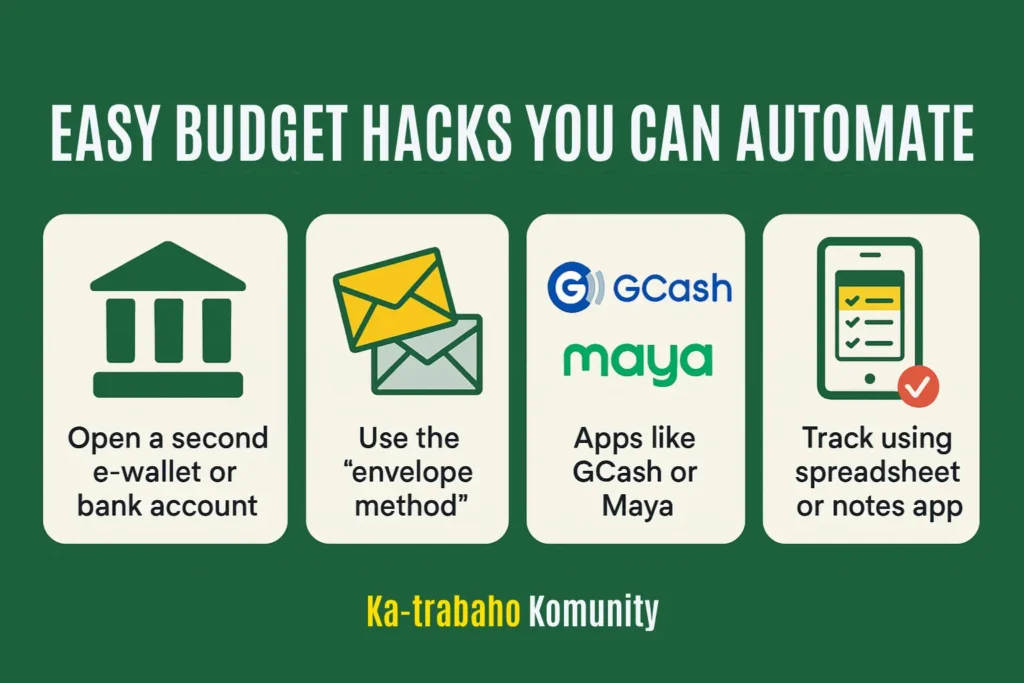 Automate or Simplify Your Budgeting System - Gastos ng First Job: Budgeting Tips sa Bagong Sahod (for P10,000+)